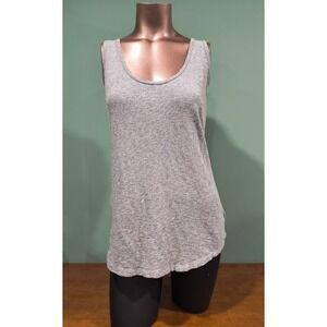 CAbi Heather Gray Slight Racerback Tunic Tank Top - Size Small